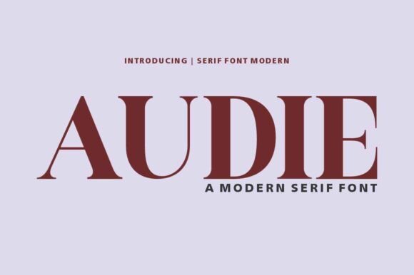 Audie: A Modern Serif That Commands Attention