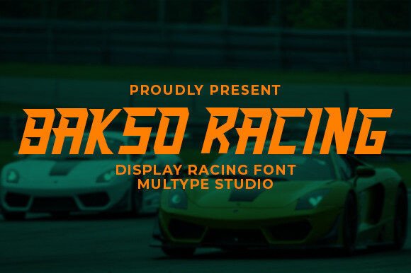 Bakso Racing: The Typeface for High-Octane Visual Identity
