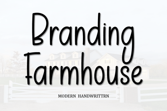Branding Farmhouse: A Handwritten Script for Authentic Design