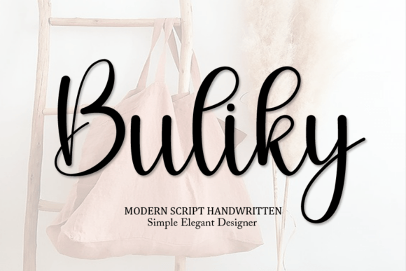 Buliky: The Handwritten Script Font for Authentic Branding