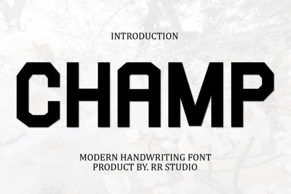 Champ: A Handwritten Font for Authentic Branding