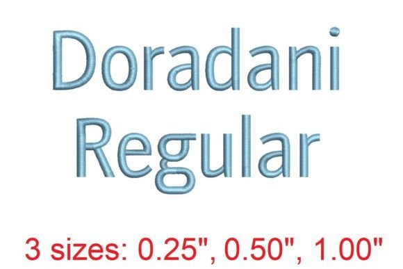 Dorandani RG Embroidery Font: A Modern Serif for Digital Craft