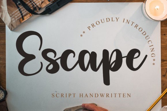 Escape: A Font That Feels Like a Handwritten Note from a Friend
