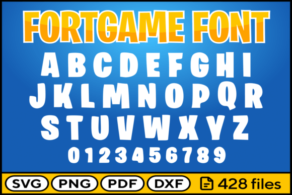 Fort Game Font: Versatile SVG, PNG, and DXF Files for Crafting