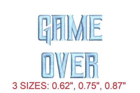 Game Over Embroidery Font: Level Up Your Stitching