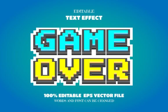 Game Over Text Editable Font Effect: A Creative Design Asset