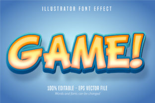 Game Text: The 3D Editable Font Effect for Bold Designs