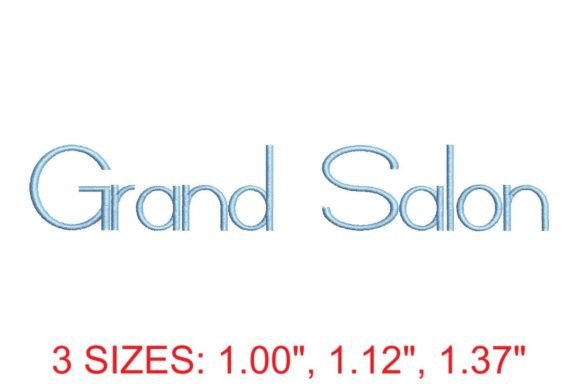 Grand Salon Embroidery Font: Elegant Stitching for Every Project