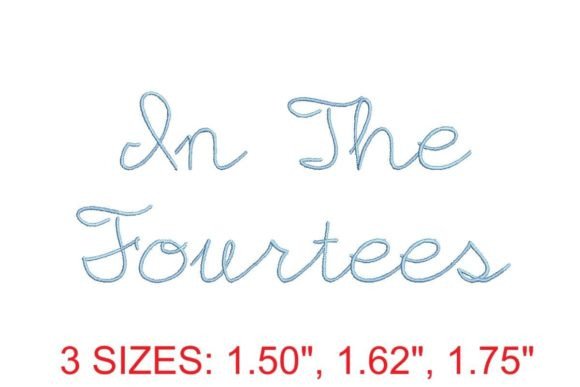 In the Fourtees Embroidery Font: Vintage Charm Meets Modern Design
