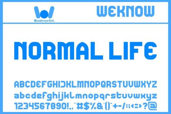 Normal Life: A Futuristic Sans Serif for Modern Design