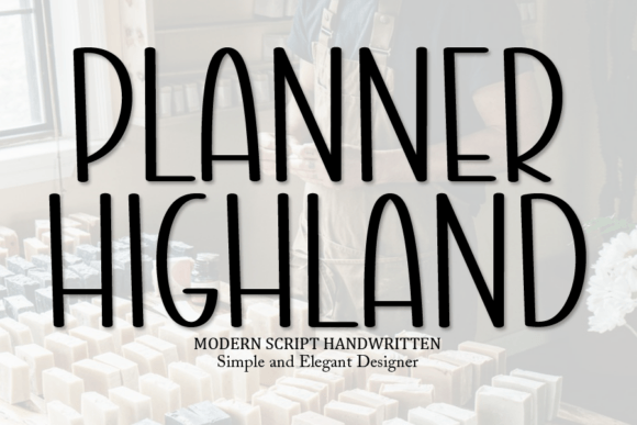 Planner Highland: A Handwritten Font for Authentic Design