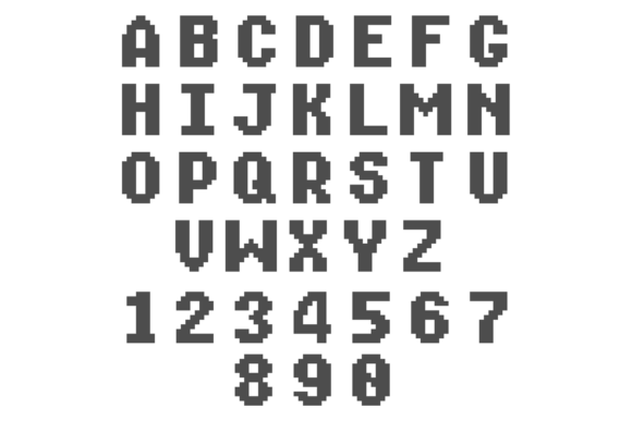 Retro Pixel Alphabet: The Digital 8-Bit Game Font Revival
