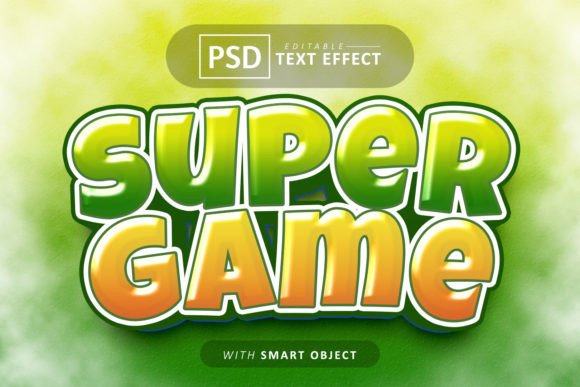 Super Game Text: Unleash Bold, Editable Font Effects