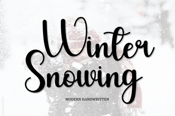Winter Snowing: The Handwritten Script for Authentic Projects